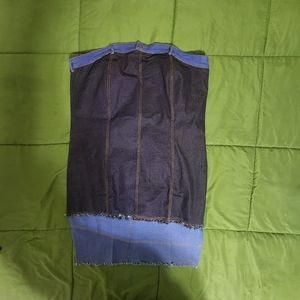 Gorgeous patchwork denim dress